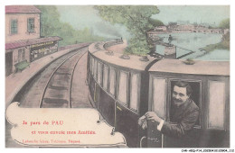 Delcampe - CAR-AEQP14-0765-64 - Je Pars De PAU Et Vous Envoie Mes Amities - Pau