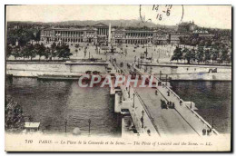 Delcampe - CPA Paris La Place De La Concorde Et La Seine - Plätze