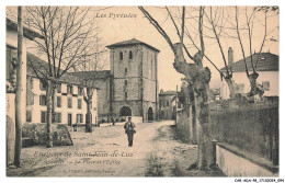 Delcampe - CAR-ADAP8-0427-64 - ENVIRONS DE SAINT-JEAN-DE-LUZ - ASCAIN - La Place Et L'église - Ascain