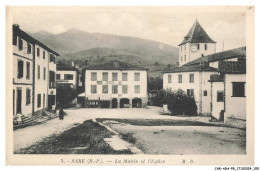 Delcampe - CAR-ADAP8-0430-64 - SARE - La Mairie Et L'église - Sare