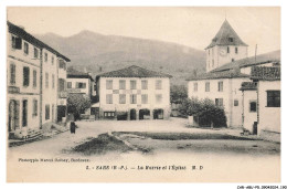 Delcampe - CAR-ABUP5-0446-64 - SARE - La Mairie Et L'église - Sare