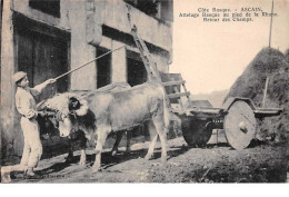 Delcampe - 64. N°55174.ascain.attelage Basque Au Pied De La Rhune.etour Des Champs - Ascain