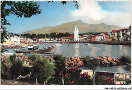 Delcampe - CAR-ABJP9-0864-64 - CIBOURE - Vue Générale - Le Phare Et Au Fond - La Rhune - Ciboure