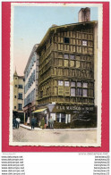 Delcampe - CPA (Réf: T- 369) MACON (71 SAÔNE ET LOIRE) MAISON DE BOIS (XV° Siècle) (animée) - Macon