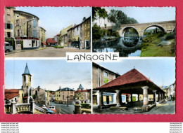 Delcampe - CPA (Ref : AA 505) Z.388 LANGOGNE (48 LOZÈRE) MULTI VUES (tube Citroën) - Langogne