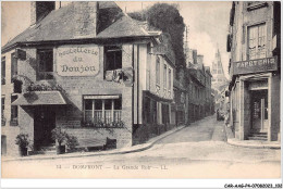 Delcampe - CAR-AAGP4-61-0341 - DOMFRONT - La Grande Rue - Hostellerie Du Donjon - Domfront