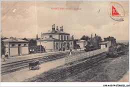 Delcampe - CAR-AAGP4-61-0373 - VIMOUTIERS - La Gare - Train - Carte Vendue En L'etat - Vimoutiers