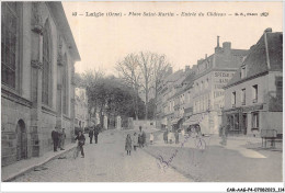 Delcampe - CAR-AAGP4-61-0347 - LAIGLE - Place Saint-Martin - Entrée Du Chateau - L'Aigle