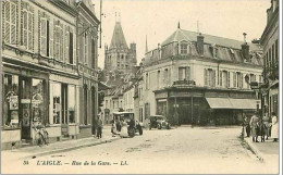 Delcampe - 61.L AIGLE.RUE DE LA GARE - L'Aigle