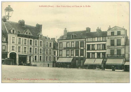 Delcampe - 61.L'AIGLE.n°41.RUE PORTE GIVRY ET PLACE DE LA HALLE.HOTEL DU DAUPHIN.CAFE DU DAUPHIN.CAFE DE L'EPOQUE.RARE - L'Aigle