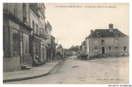 Delcampe - CAR-ADPP11-0694-61 - LA MESLE-SUR-SARTHE - Un Coin De La Place Et Rue D'alençon - Le Mêle-sur-Sarthe