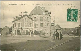 Delcampe - 61.FLERS.ENTREE DE LA VILLE.RUES NATIONALE ET LE DOMFRONT - Flers