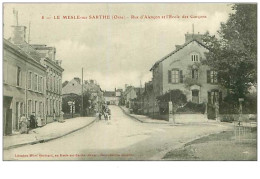 Delcampe - 61.LE MESLE SUR SARTHE.n°2.RUE D'ALENCON ET L'ECOLE DES GARCONS - Le Mêle-sur-Sarthe