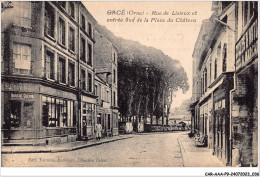 Delcampe - CAR-AAAP9-61-0626 - GACE - Rue De Lisieux Et Entrée Sud De La Place Du Château - Gace