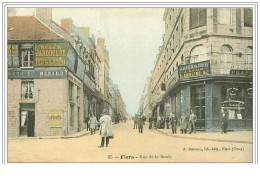 Delcampe - 61.FLERS.RUE DE LA BOULE.PHARMACIE DU CENTRE A LAURAIN.CAFE DE FLERS - Flers