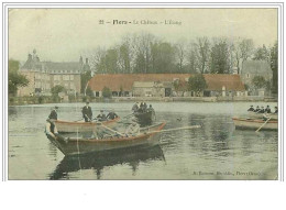 Delcampe - 61.FLERS.LE CHATEAU.L'ETANG.BARQUES - Flers