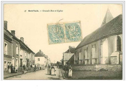 Delcampe - 61.BERD'HUIS.GRANDE RUE ET EGLISE - Remalard