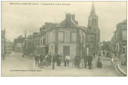 Delcampe - 61 . N°35839 .moulins La Marche.la Grande Rue Et Rue Robergel - Moulins La Marche