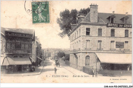 Delcampe - CAR-AAAP10-61-0705 - FLERS - Rue De La Gare - Hotel Du Gros Chene - Flers