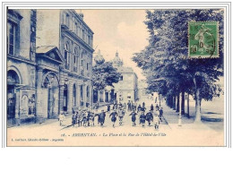 Delcampe - 61.ARGENTAN.LA PLACE ET LA RUE DE L'HOTEL-DE-VILLE. - Argentan