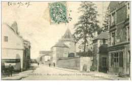 Delcampe - 61 . N°37892 . Argentan . Rue De La Republique Et Tour Marguerite - Argentan