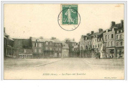 Delcampe - 61.ATHIS.LA PLACE COTE NORD EST - Athis De L'Orne