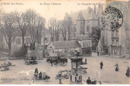 Delcampe - 61 - ARGENTAN - SAN51812 - La Place Du Marché - Hôtel Des Postes - Le Vieux Château - La Chapelle St Nicolas - Argentan