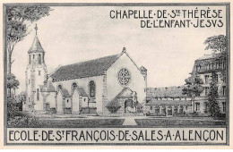 Delcampe - 61 - ALANCON - SAN43769 - Chapelle De Ste Thérèse De L'Enfant Jésus - Ecole De St François De Sales - Alencon
