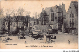 Delcampe - CAR-AAAP9-61-0663 - ARGENTAN - La Place Du Marché - Argentan