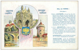 Delcampe - 61.ALENCON.n°5.CP PUB.LES PASTILLES VALDA.IMAGE ET DESCRIPTION DU DEPARTEMENT - Alencon
