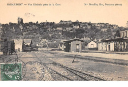 Delcampe - 61. N°55118.domfront.vue Générale Prise De La Gare - Domfront