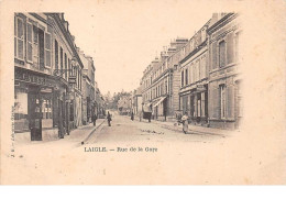 Delcampe - 61 . N°52903. LAIGLE. Rue De La Gare - L'Aigle