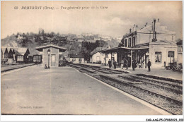 Delcampe - CAR-AAGP5-61-0387 - DOMFRONT - Vue Générale Prise De La Gare - Domfront