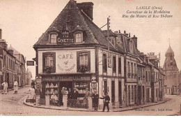 Delcampe - 61 - LAIGLE - SAN51823 - Carrefour De La Madeleine - Rue Du Maure Et Rue St Jean - L'Aigle