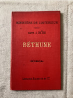 Delcampe - Carte Vicinal De BÉTHUNE, Ministère De L’intérieur, Carte Routière, Tirage 1906 - Wegenkaarten