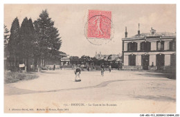 Delcampe - CAR-AEUP12-0593-61 - BRIOUZE - La Gare Et Les Buvettes - Briouze