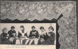 Delcampe - CAR-AFPP11-0557-61  - ARGENTAN - Vielles Dentelles Genre Alencon Et Jeunes Dentellières Argentanaises - Argentan