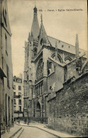 Delcampe - CPA Paris Eglise Saint Severin - Kirchen