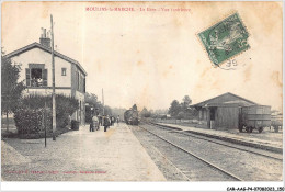Delcampe - CAR-AAGP4-61-0365 - MOULINS-LA-MARCHE - La Gare - Vue Interieure - Train - Carte Vendue En L'etat - Moulins La Marche