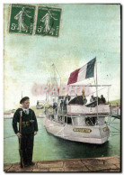 Delcampe - CPA Militaria La Vie Du Marin Factionnaire Au Petit Rang Bateau - Uniforms