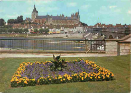 Delcampe - Carte Postale - 45 - Gien - Vue Générale - Le Pont Sur La Loire - Fleurs - CPM - Voir Scans Recto-Verso - Poscard - Cart - Gien