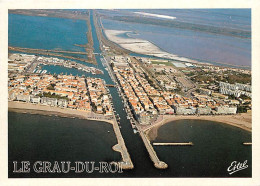 Delcampe - Carte Postale - 30 - Le Grau Du Roi - Vue Générale Aérienne - Le Chenal, Grau En Provençal, La Ville, L'étang Du Répauss - Le Grau-du-Roi