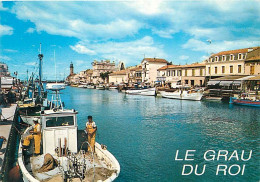 Delcampe - Carte Postale - 30 - Le Grau Du Roi - Le Canal - Bateaux - Flamme Postale De Paris Crozatier - CPM - Voir Scans Recto-Ve - Le Grau-du-Roi