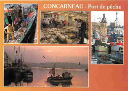 Delcampe - Carte Postale - 29 - Concarneau - Port De Peche - Multivues - Bateaux - Voir Scans Recto Verso - Concarneau