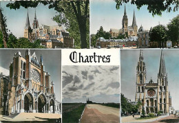 Delcampe - Carte Postale - 28 - Chartres - Cathédrale Notre Dame - Multivues - Mention Photographie Véritable - CPM - Voir Scans Re - Chartres