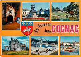 Delcampe - Carte Postale - 16 - Cognac - Multivues - Piscine - Automobiles - Blasons - CPM - Voir Scans Recto-Verso - Poscard - Car - Cognac
