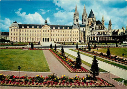 Delcampe - Carte Postale - 14 - Caen - L'Hôtel De Ville Et L'Abbaye Aux Hommes - Fleurs - Carte Neuve - CPM - Voir Scans Recto-Vers - Caen