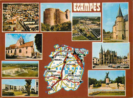 Delcampe - Carte Postale - 91 - Etampes - Multivues - D'après Carte Michelin No 989 - CPM - Voir Scans Recto-Verso - Etampes
