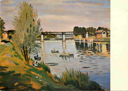 Delcampe - Carte Postale - 95 - Parmain - Le Barrage De L'Oise Vue De Parmain - Art Peinture De Robert Lepeltier - CPM - Voir Scans - Parmain