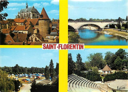 Delcampe - Carte Postale - 89 - Saint Florentin - Multivues - Camping - Flamme Postale De Saint Florentin - CPM - Voir Scans Recto- - Saint Florentin